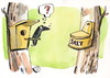 Cartoon: WHO IS THERE? (small) by Kestutis tagged salt,salz,vogel,bird,enigma,rätsel,strip,comic,kestutis,siaulytis,lithuania
