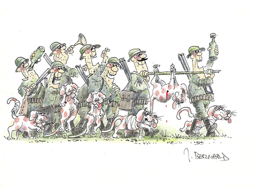 Cartoon: ohne Titel (medium) by jiribernard tagged trottel,feiern,erfolg,misgeschick,sauferei,halali,trophäe,beute,jäger,jagd,jagd,jäger,beute,trophäe,mäner