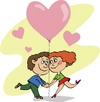 Cartoon: love (small) by krutikof tagged valentine,postcard,family,love,friendship,feelings,heart,man,woman,greeting