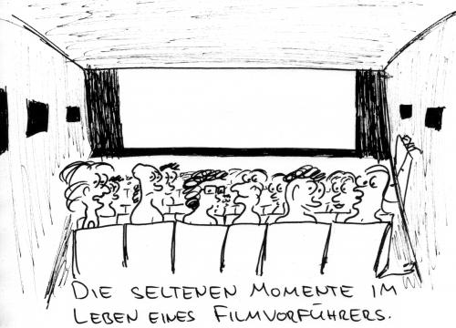Cartoon: Seltene Momente (medium) by al_sub tagged cinema,operator,panne