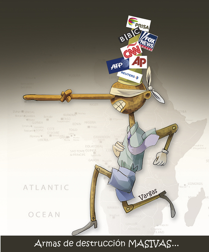 Cartoon: PINOCHO (medium) by OTORONGO tagged medios,mentiras