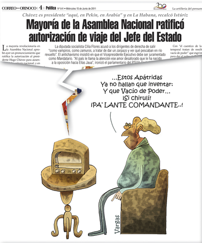 Cartoon: SALUD PRESIDENCIAL (medium) by OTORONGO tagged politica