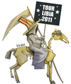 Cartoon: CABALGATA AL MEDIO ORIENTE (small) by OTORONGO tagged politica