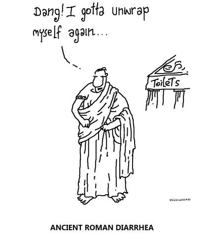 Cartoon: ancient rome and stuff (medium) by ouzounian tagged togas,ancient,rome