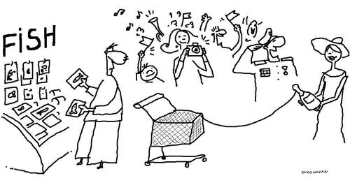 Cartoon: grand celebrations and stuff (medium) by ouzounian tagged shopping,seas,oceans,boats,shiplaunching