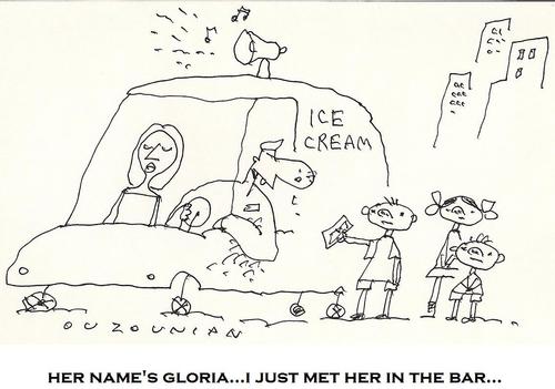 Cartoon: bragginig and stuff (medium) by ouzounian tagged kids,icecream,dating,women,men