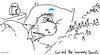 Cartoon: heaven and stuff (small) by ouzounian tagged god,heaven,sleeping