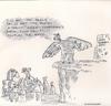 Cartoon: hype and stuff (small) by ouzounian tagged wings,flying,media,hype,news