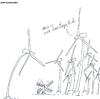 Cartoon: windmills and stuff (small) by ouzounian tagged windmills,energy,environment