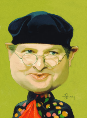 Cartoon: Benny Hill (medium) by cristianst tagged humor