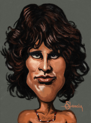 Cartoon: Jim Morrison (medium) by cristianst tagged the,doors