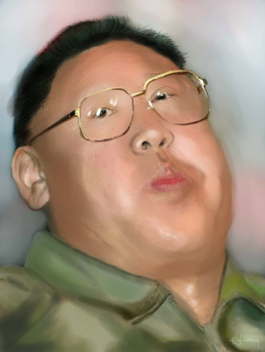 Cartoon: Kim Jong Il (medium) by cristianst tagged drawing