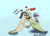 Cartoon: apple has established elmakurdu (small) by musa gültekin tagged applehasestablished,elmakurdu,kisses,flower,heart