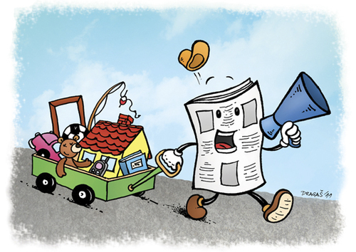 Cartoon: Come on folks (medium) by dragas tagged dragas,pancevo,serbia