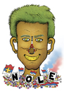 Cartoon: Novak Djokovic (small) by dragas tagged dragas pancevo serbia novak djokovic ball banana cup grass sport tennis