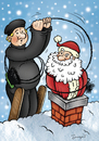 Cartoon: Surprise (small) by dragas tagged nikola,dragas,happy,new,year,merry,christmas,santa,claus