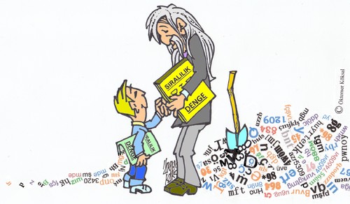 Cartoon: Formel auf Erden (medium) by okoksal tagged koeksal