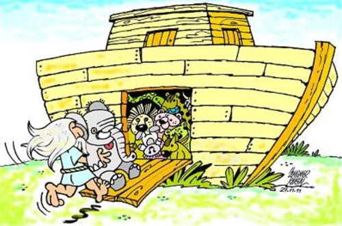 Cartoon: Noah 2. (medium) by okoksal tagged koeksal