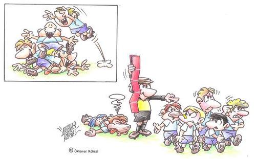 Cartoon: Sport-Wette (medium) by okoksal tagged sport,02