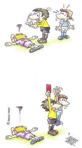 Cartoon: Strafe 1 (medium) by okoksal tagged fussballwette