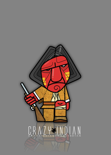 Cartoon: Geronimo (medium) by StajevskiArt tagged crazy,indian