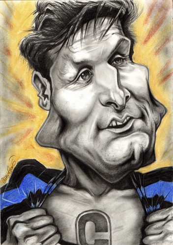 Cartoon: Javier Zanetti (medium) by StajevskiArt tagged javier,zanetti