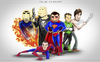 Cartoon: Superheroes (small) by StajevskiArt tagged human torch punisher spiderman superman green lantern wolverine