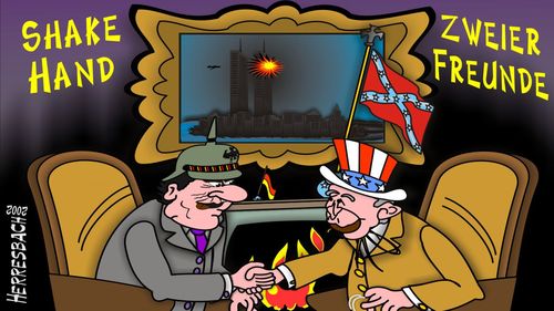 Cartoon: Cartoon 0016 (medium) by cartoonfuzzy tagged brd,usa,humourus,humoristico,globalization,cartoons,cartunes,caricature,caricatura,caricaturas,karikaturen,politik,political,herresbach,wahlen,freiheit,globalisierung,krieg,michel,deutscher,innenpolitik,aussenpolitik,comixfuzzy,cartoonfuzzy