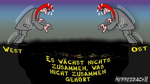 Cartoon: Cartoon 0027 (medium) by cartoonfuzzy tagged wessi,ossi,humourus,humoristico,globalization,cartoons,cartunes,caricature,caricatura,caricaturas,karikaturen,politik,political,herresbach,wahlen,freiheit,globalisierung,krieg,michel,deutscher,innenpolitik,aussenpolitik,comixfuzzy,cartoonfuzzy