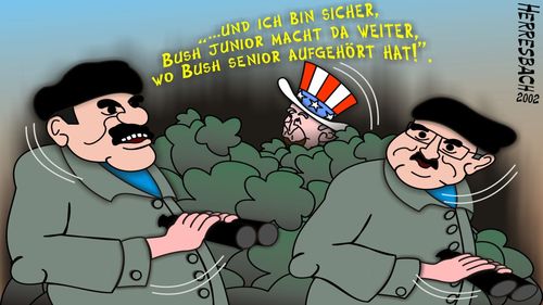 Cartoon: Cartoon 0032 (medium) by cartoonfuzzy tagged usa,bush,irak,humourus,humoristico,globalization,cartoons,cartunes,caricature,caricatura,caricaturas,karikaturen,politik,political,herresbach,wahlen,freiheit,globalisierung,krieg,michel,deutscher,innenpolitik,aussenpolitik,comixfuzzy,cartoonfuzzy