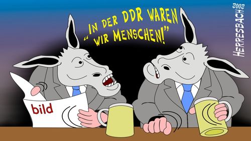 Cartoon: Cartoon 0060 (medium) by cartoonfuzzy tagged bild,esel,ddr,humourus,humoristico,globalization,cartoons,cartunes,caricature,caricatura,caricaturas,karikaturen,politik,political,herresbach,wahlen,freiheit,globalisierung,krieg,michel,deutscher,innenpolitik,aussenpolitik,comixfuzzy,cartoonfuzzy