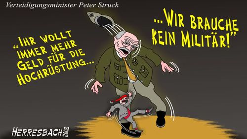 Cartoon: Politische Cartoon oo85 (medium) by cartoonfuzzy tagged spd,struck,peter,humourus,humoristico,globalization,cartoons,cartunes,caricature,caricatura,caricaturas,karikaturen,politik,political,herresbach,wahlen,freiheit,globalisierung,krieg,michel,deutscher,innenpolitik,aussenpolitik,comixfuzzy,cartoonfuzzy