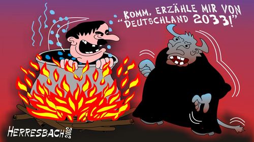 Cartoon: Cartoon 0108 (medium) by cartoonfuzzy tagged hitler,nazi,teufel,humourus,humoristico,globalization,cartoons,cartunes,caricature,caricatura,caricaturas,karikaturen,politik,political,herresbach,wahlen,freiheit,globalisierung,krieg,michel,deutscher,innenpolitik,aussenpolitik,comixfuzzy,cartoonfuzzy