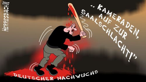 Cartoon: Cartoon 0111 (medium) by cartoonfuzzy tagged tod,nazi,nachwuchs,humourus,humoristico,globalization,cartoons,cartunes,caricature,caricatura,caricaturas,karikaturen,politik,political,herresbach,wahlen,freiheit,globalisierung,krieg,michel,deutscher,innenpolitik,aussenpolitik,comixfuzzy,cartoonfuzzy