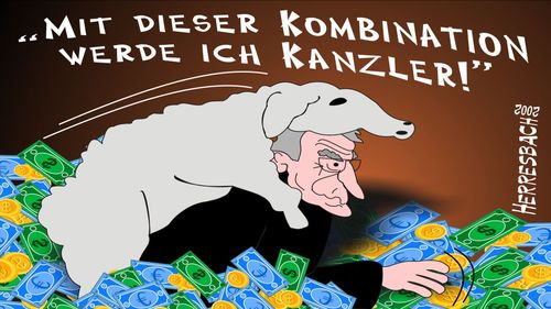 Cartoon: Cartoon 0118 (medium) by cartoonfuzzy tagged geld,geier,csu,stoiber,humourus,humoristico,globalization,cartoons,cartunes,caricature,caricatura,caricaturas,karikaturen,politik,political,herresbach,wahlen,freiheit,globalisierung,krieg,michel,deutscher,innenpolitik,aussenpolitik,comixfuzzy,cartoonfuzzy