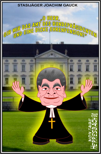 Cartoon: Cartoon 1340 (medium) by cartoonfuzzy tagged gauck,joachim,humourus,humoristico,globalization,cartoons,cartunes,caricature,caricatura,caricaturas,karikaturen,politik,political,herresbach,wahlen,freiheit,globalisierung,krieg,michel,deutscher,innenpolitik,aussenpolitik,cartoonfuzzy