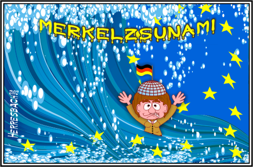 Cartoon: Cartoon 1419 (medium) by cartoonfuzzy tagged merkel,angela,kanzlerin,tsunami,humourus,humoristico,globalization,cartoons,cartunes,caricature,caricatura,caricaturas,karikaturen,politik,political,herresbach,wahlen,freiheit,globalisierung,krieg,michel,deutscher,innenpolitik,aussenpolitik,cartoonfuzzy