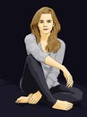 Cartoon: Emma Watson (small) by cartoon photo tagged cartoon,photo,emma,watson,hermione,granger,harry,potter,film,movie,cartoonized,cartoonization