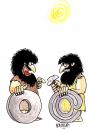 Cartoon: ARROBA DE PIEDRA (small) by HCATALAN tagged arroba,piedra,caverna,prehistoria,tecnologia