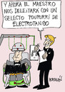 Cartoon: ELECTROTANGO (small) by HCATALAN tagged tango,amor,musica