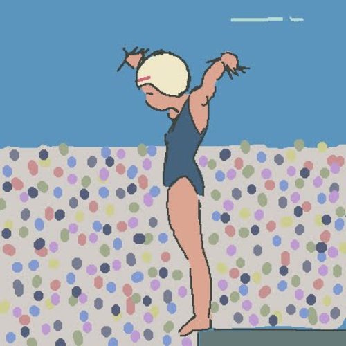 Cartoon: oekaki-sport (medium) by claudio acciari tagged sport,70,illustration,art,pixel,oekaki,swimming,olympia