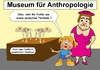 Cartoon: Herkunftsfrage (small) by RiwiToons tagged hund,museum,skelett,tierquälerei,wissenschaft,ausstellung,kind,neugierig,neugierde,zeitung,nachrichten,zeitungsartikel,frage,polen,tierzucht,hundebaby