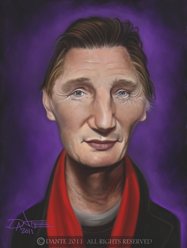 Cartoon: Liam Neeson Caricature (medium) by Dante tagged caricature,neeson,liam