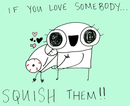 Cartoon: Squish (medium) by eke tagged love,hugs,cute