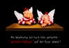 Cartoon: Der Warnhinweis (small) by AlterEgon tagged claycartoon,freax,bavaria,bavarians,plasticine,raffael,raphael,two,angels,sixtin,chappel