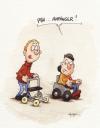 Cartoon: anfänger (small) by ms rainer tagged rollator,rollstuhl,behinderung