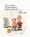 Cartoon: spam-mail (small) by ms rainer tagged computer,spam,mail,behinderung,mann,frau