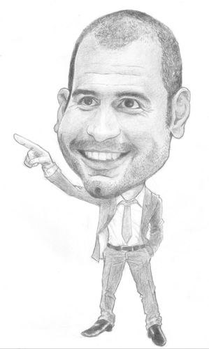 Cartoon: Pep Guardiola (medium) by areztoon tagged soccer,football