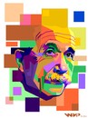 Cartoon: Albert Einstein on WPAP (small) by areztoon tagged einstein,wpap,wedha,popart