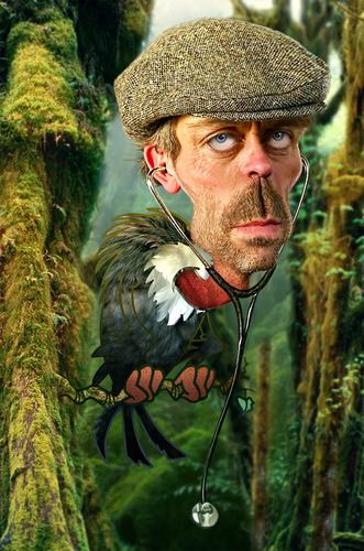 Cartoon: Hugh Laurie - Old Buzzard (medium) by RodneyPike tagged art,caricature,humor,illustration,manipulation,photo,photomanipulation,photoshop,pike,rodney,rwpike,digital,graphic,celebrity,political,satire,hugh,laurie,old,buzzard